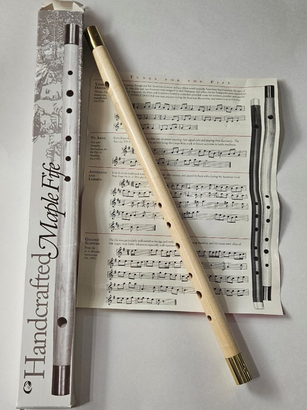 Cooperman Handcrafted Maple Fife NIB  vintage